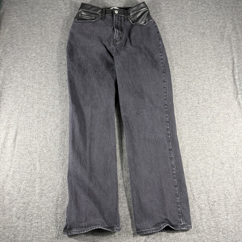 Abercrombie & Fitch Jeans 90s‎ Relaxed High Rise Sz 27 Black Denim Women